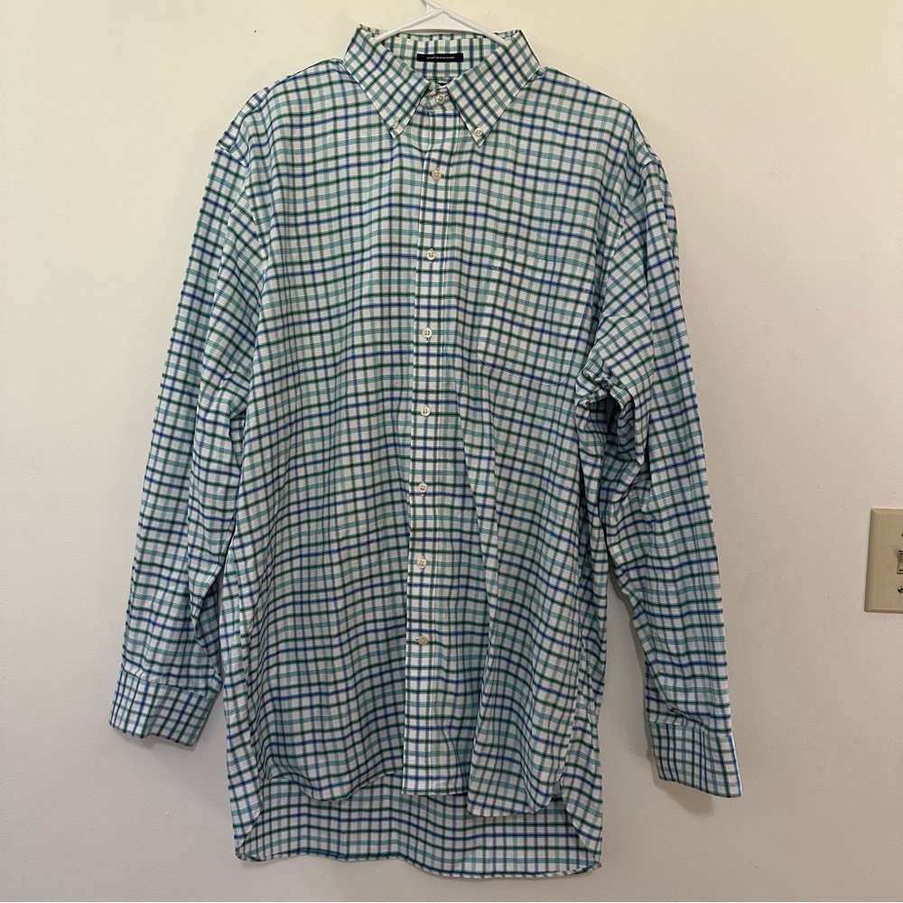 Lands’ End Men's Tailored‎ Fit Tall Supima No Iron Oxford Shirt  17” - 36